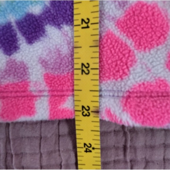 The Childrens Place Girl's XXL  (16) Pullover 1/4 Zip ‎ Pink Blue Purple Yellow - Picture 5 of 5